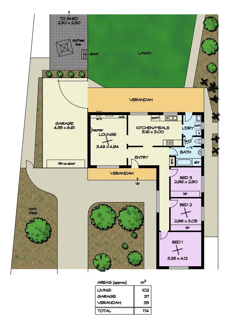 Floorplan of Homely house listing, 43 Littler Drive, Fairview Park SA 5126
