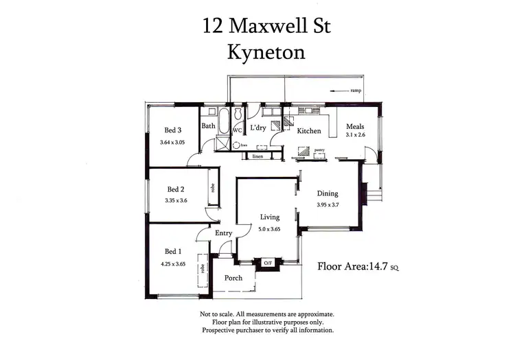 Floorplan of Homely house listing, 12 Maxwell Street, Kyneton VIC 3444
