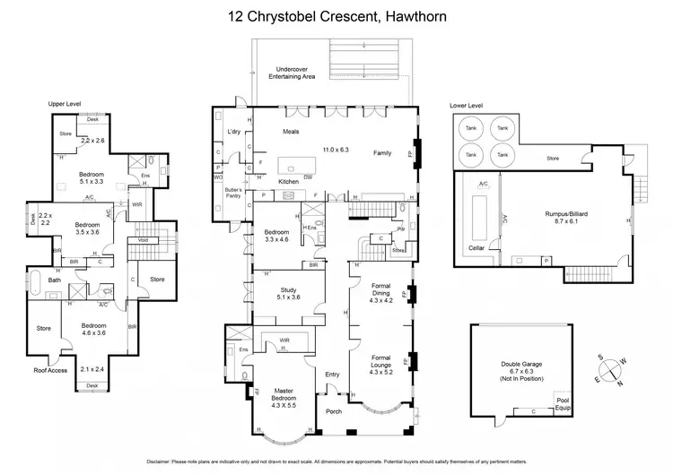 Floorplan of Homely house listing, 12 Chrystobel Crescent, Hawthorn VIC 3122
