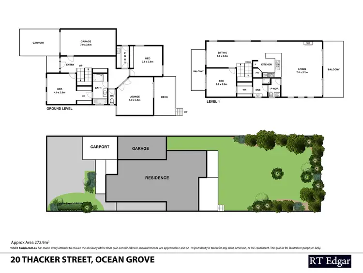Floorplan of Homely house listing, 20 Thacker Street, Ocean Grove VIC 3226