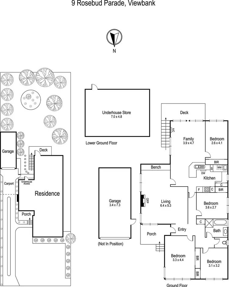 Floorplan of Homely house listing, 9 Rosebud Parade, Viewbank VIC 3084