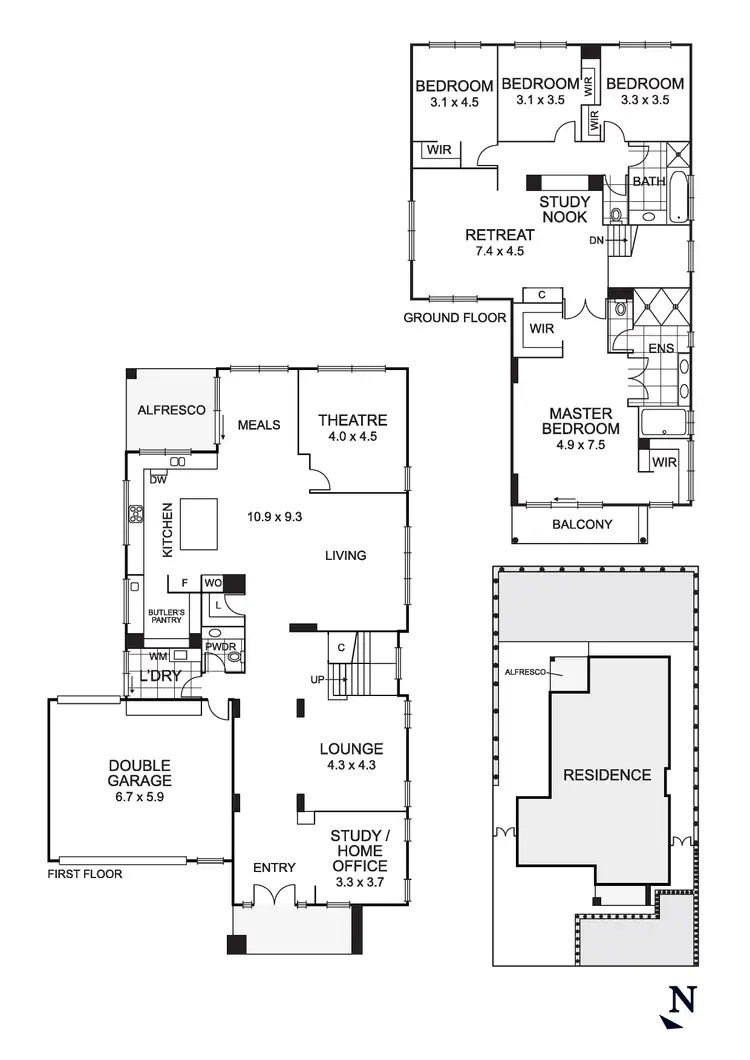 Floorplan of Homely house listing, 2 Gyrfalcon Way, Doreen VIC 3754
