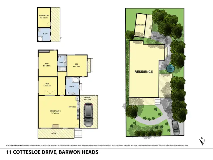 Floorplan of Homely house listing, 11 Cottesloe Drive, Barwon Heads VIC 3227