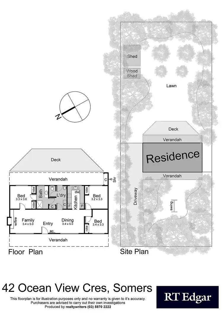 Floorplan of Homely house listing, 42 Ocean View Crescent, Somers VIC 3927