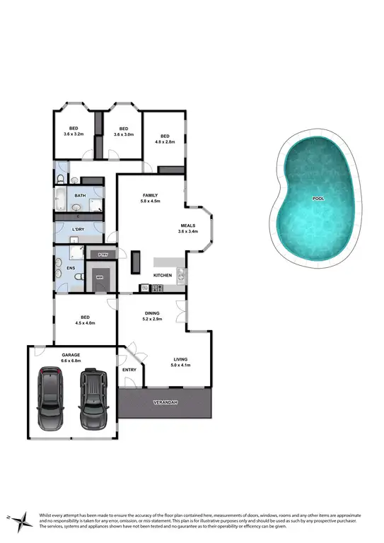 Floorplan of Homely house listing, 5 Koorong Court, Highton VIC 3216