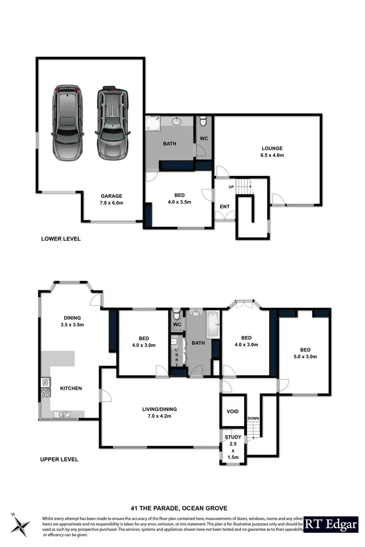 Floorplan of Homely house listing, 41 The Parade, Ocean Grove VIC 3226