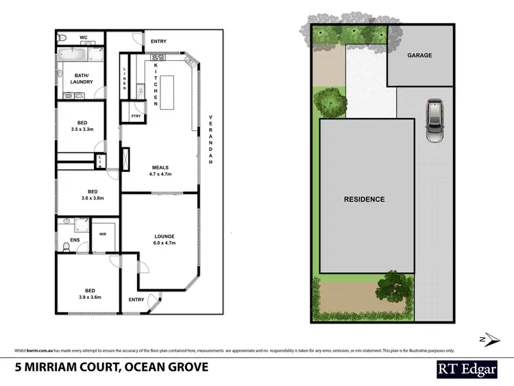 Floorplan of Homely house listing, 5 Miriam Court, Ocean Grove VIC 3226