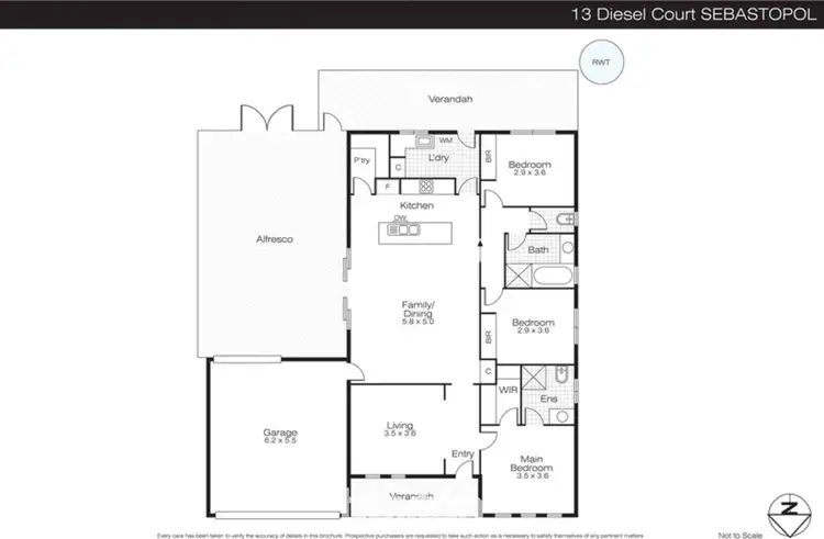 Floorplan of Homely house listing, 13 Diesel Court, Sebastopol VIC 3356