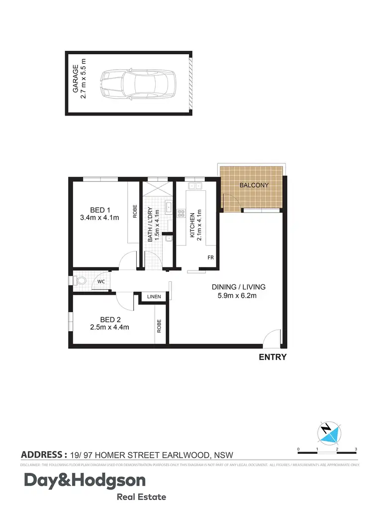 Floorplan of Homely apartment listing, Apt 19/97 Homer Street, Earlwood NSW 2206