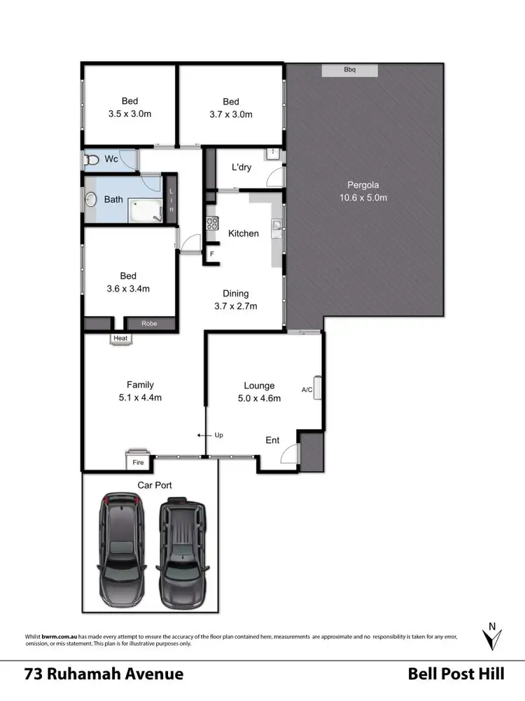 Floorplan of Homely house listing, 73 Ruhamah Avenue, Bell Post Hill VIC 3215