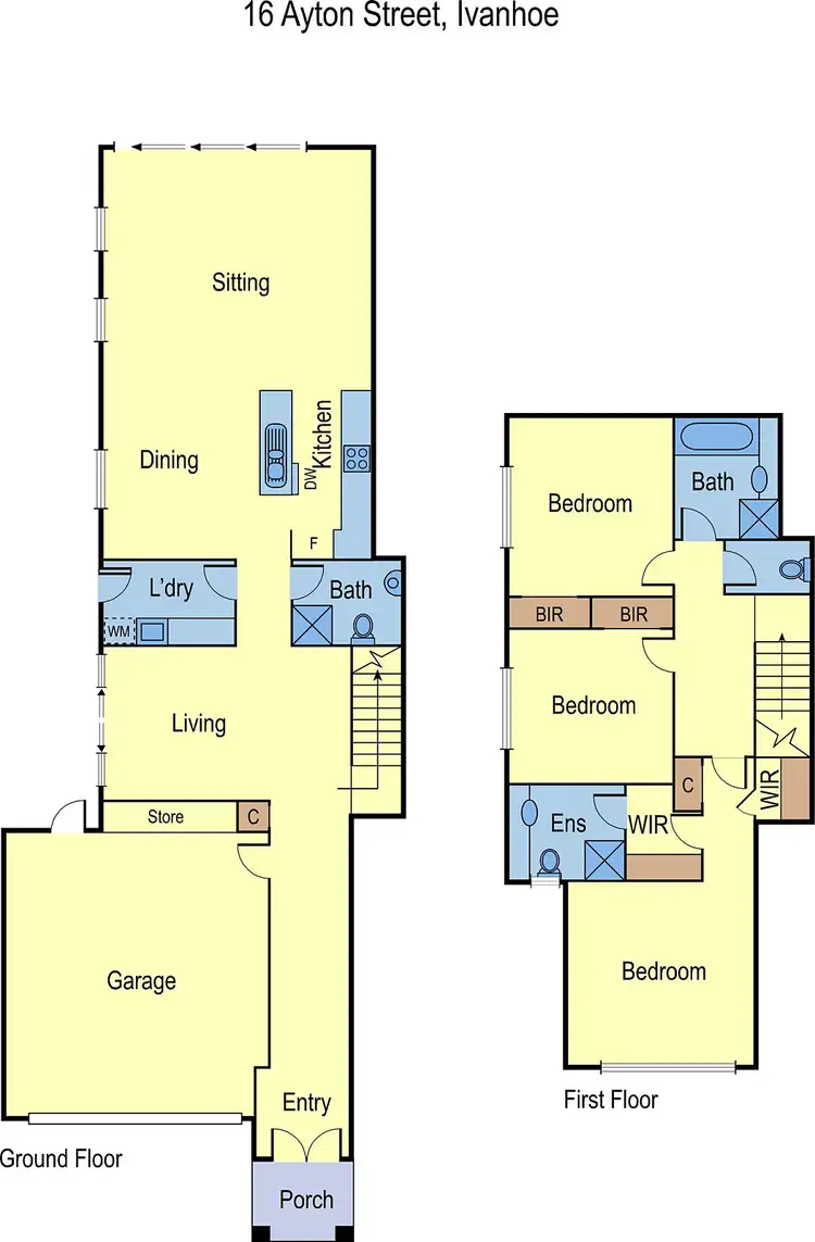 Floorplan of Homely house listing, 16 Ayton Street, Ivanhoe VIC 3079