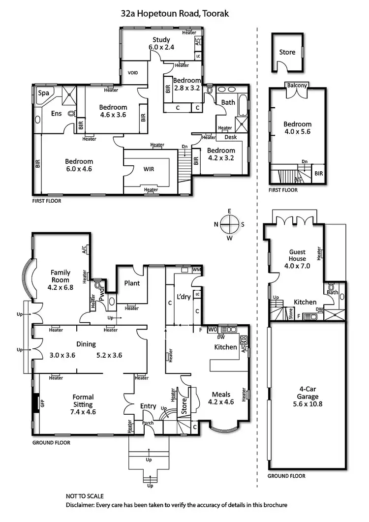 Floorplan of Homely house listing, 32A Hopetoun Road, Toorak VIC 3142