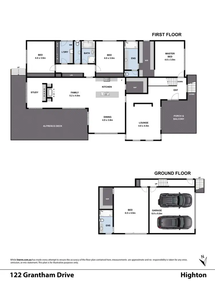 Floorplan of Homely house listing, 122 Grantham Drive, Highton VIC 3216