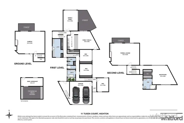Floorplan of Homely house listing, 11 Tuxen Court, Highton VIC 3216