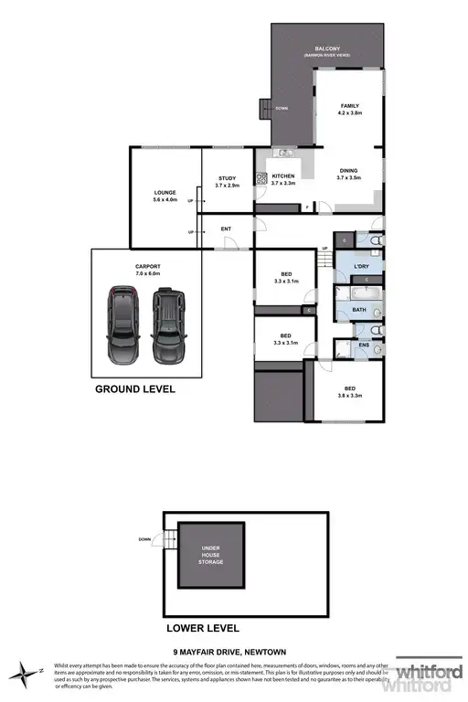 Floorplan of Homely house listing, 9 Mayfair Drive, Newtown VIC 3220
