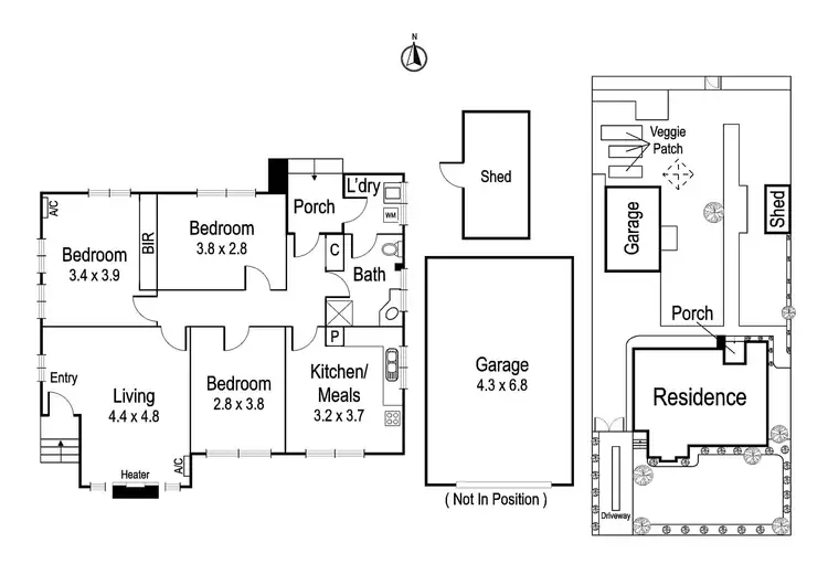 Floorplan of Homely house listing, 82 Southern Road, Heidelberg Heights VIC 3081