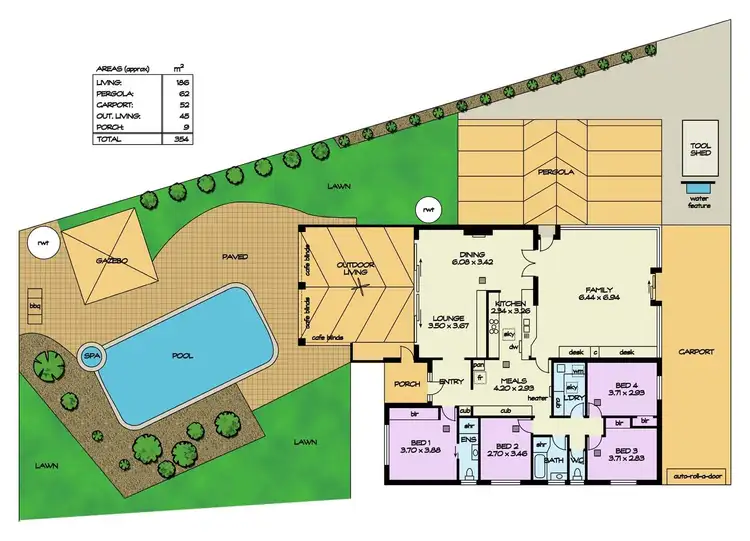 Floorplan of Homely house listing, 15a Landal Boulevard, Redwood Park SA 5097