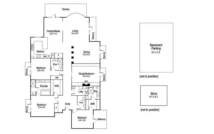 Floorplan of Homely apartment listing, 4/20 Springfield Avenue, Toorak VIC 3142