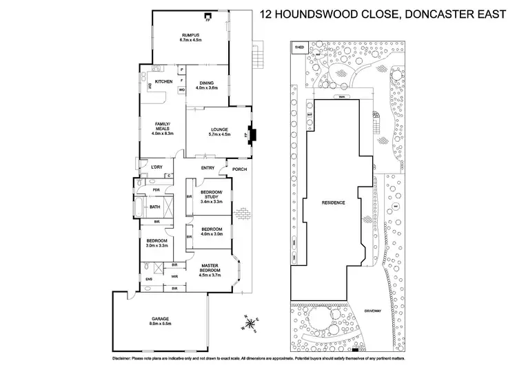 Floorplan of Homely house listing, 12 Houndswood Close, Doncaster East VIC 3109