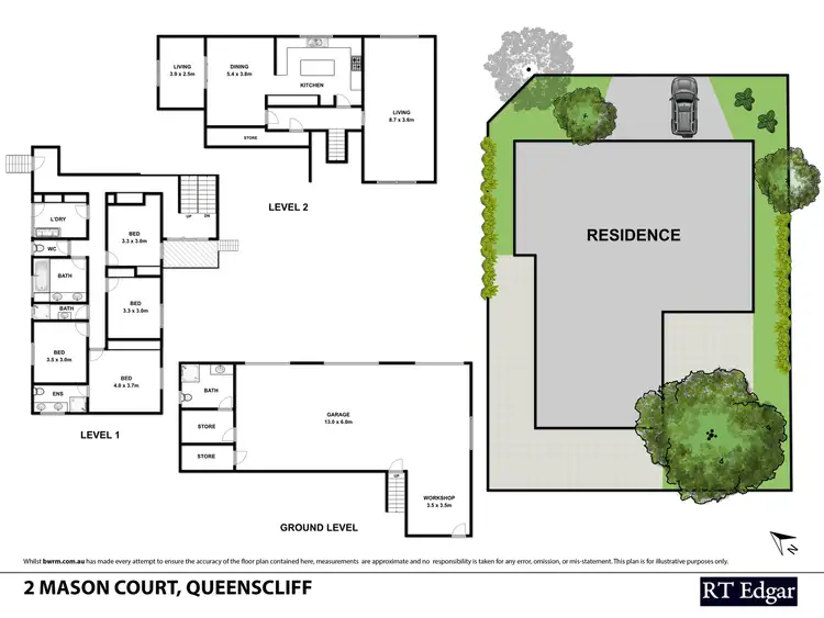 Floorplan of Homely house listing, 2 Mason Court, Queenscliff VIC 3225