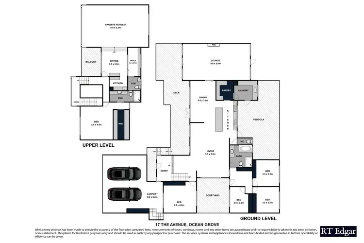 Floorplan of Homely house listing, 17 The Avenue, Ocean Grove VIC 3226