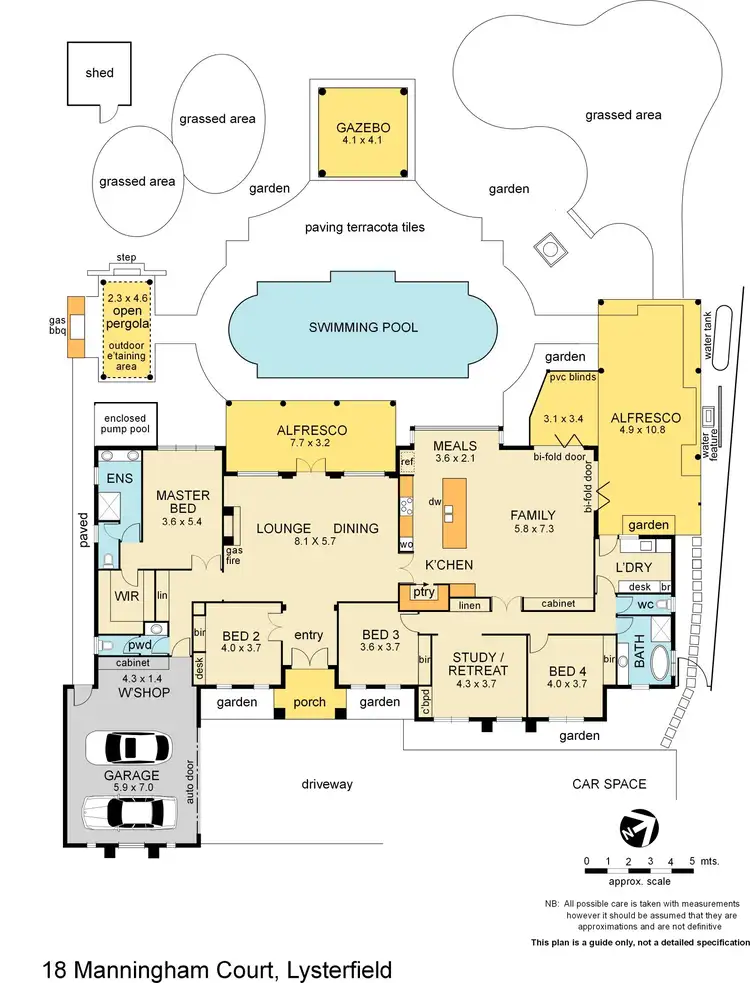 Floorplan of Homely house listing, 18 Manningham Court, Lysterfield VIC 3156