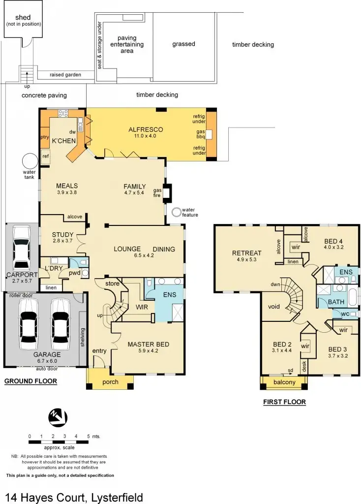 Floorplan of Homely house listing, 14 Hayes Court, Lysterfield VIC 3156