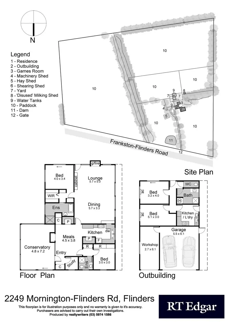 Floorplan of Homely house listing, 2249 Mornington-Flinders Road, Flinders VIC 3929