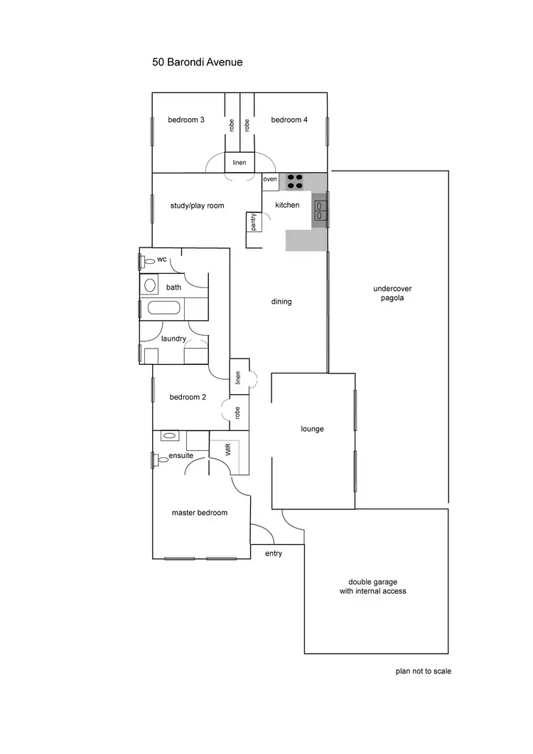 Floorplan of Homely house listing, 50 Barondi Avenue, Narre Warren VIC 3805