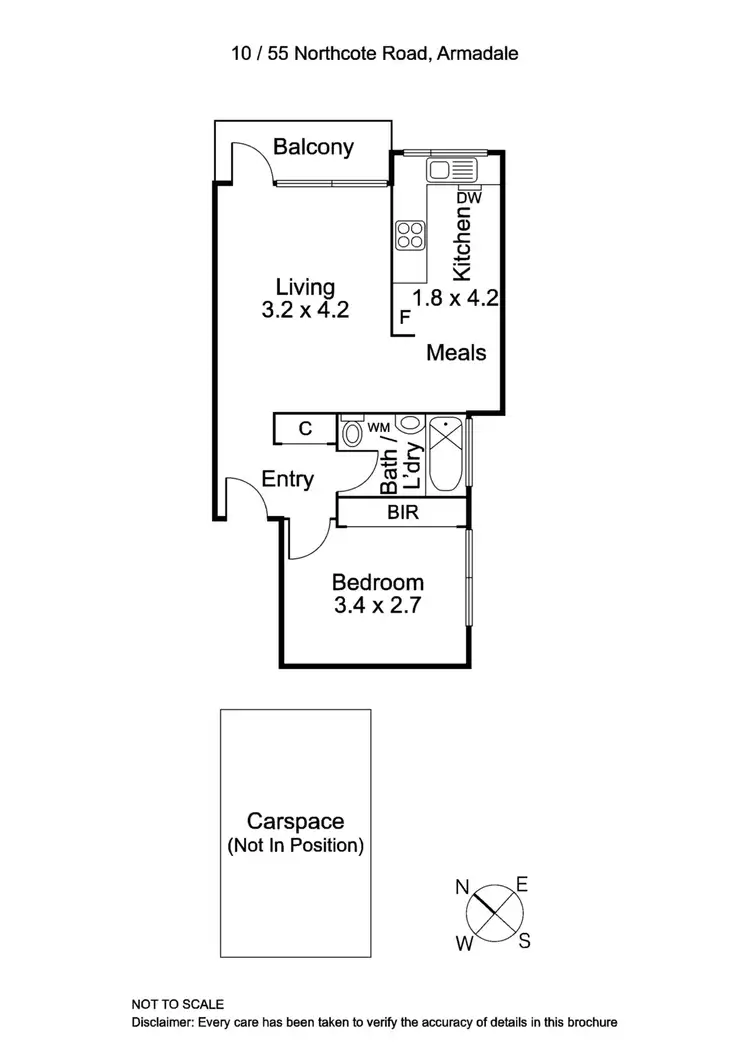 Floorplan of Homely apartment listing, 10/55 Northcote Road, Armadale VIC 3143