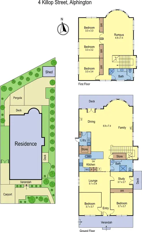 Floorplan of Homely house listing, 4 Killop Street, Alphington VIC 3078