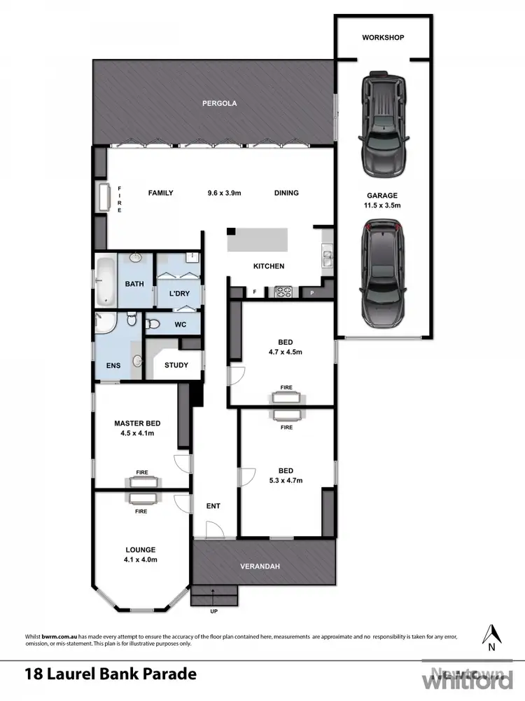 Floorplan of Homely house listing, 18 Laurel Bank Parade, Newtown VIC 3220
