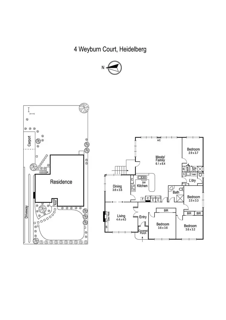 Floorplan of Homely house listing, 4 Weyburn Court, Heidelberg VIC 3084