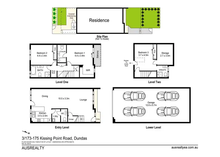 Floorplan of Homely townhouse listing, 3/173-175 Kissing Point Road, Dundas NSW 2117