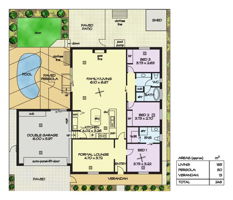 Floorplan of Homely house listing, 12 Marlock Court, Golden Grove SA 5125