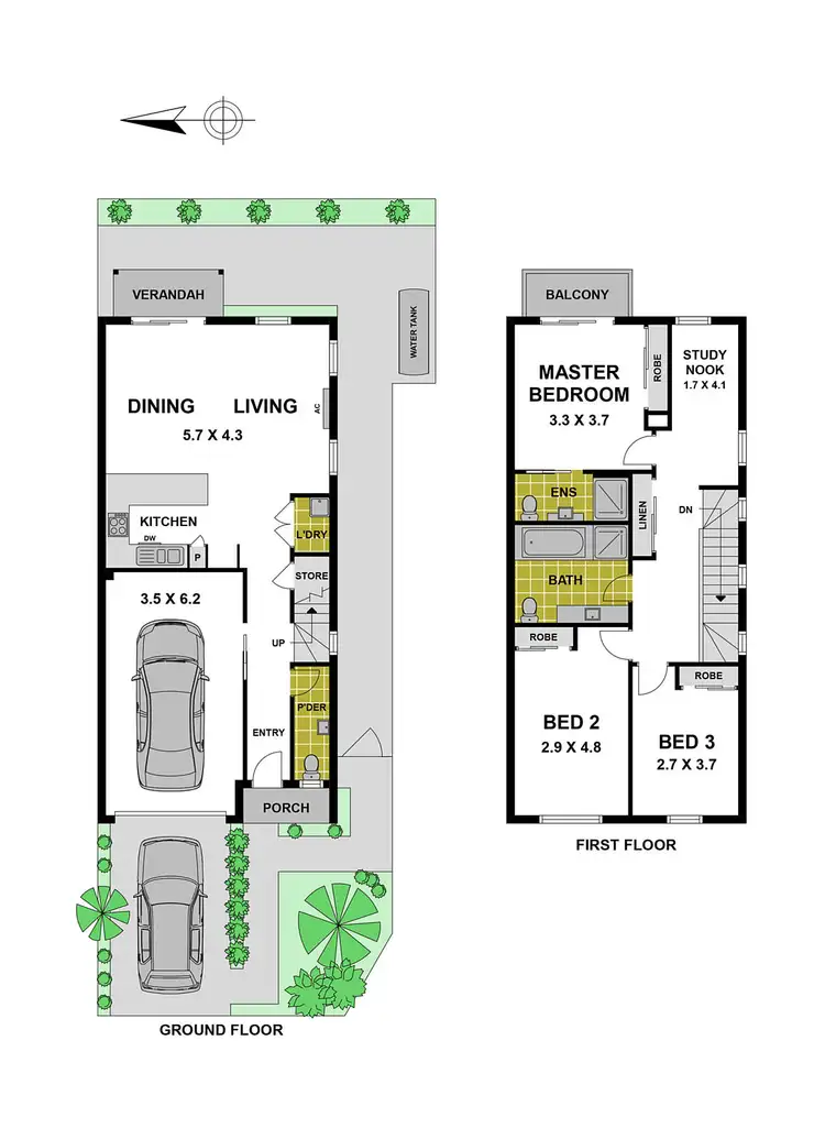 Floorplan of Homely townhouse listing, 1/4 Davis Street, Preston VIC 3072