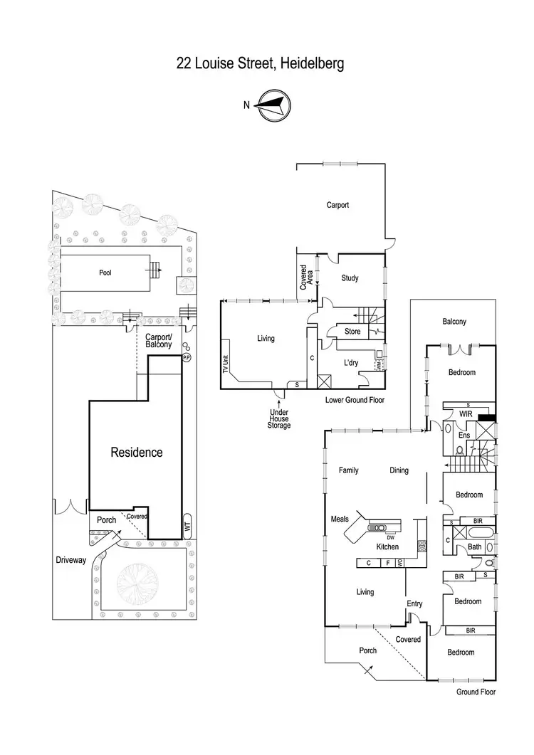 Floorplan of Homely house listing, 22 Louise Street, Heidelberg VIC 3084