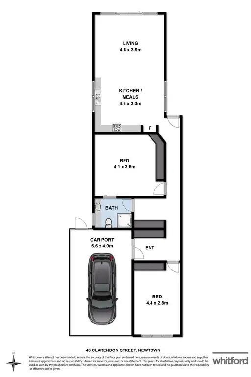 Floorplan of Homely house listing, 48 Clarendon Street, Newtown VIC 3220