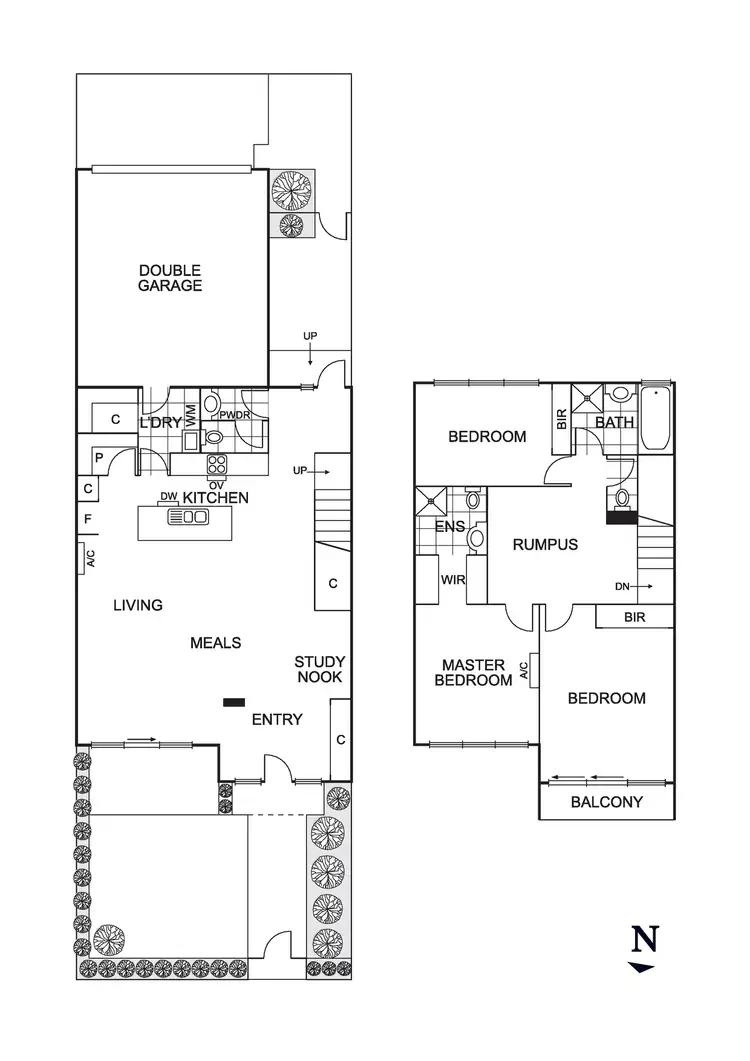 Floorplan of Homely townhouse listing, 3 Newstead Drive, Doreen VIC 3754
