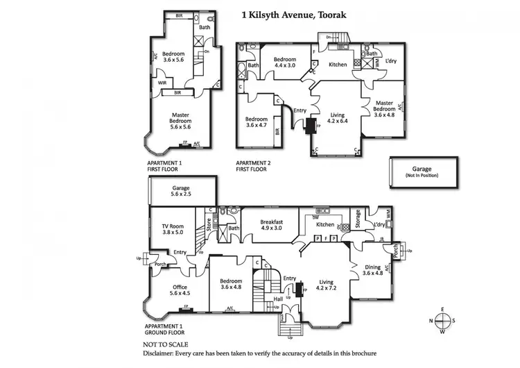 Floorplan of Homely house listing, 1 Kilsyth Avenue, Toorak VIC 3142