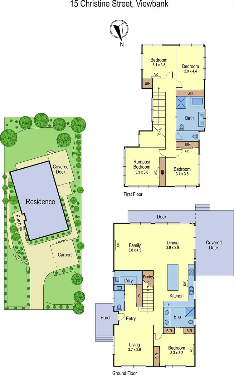 Floorplan of Homely house listing, 15 Christine Street, Viewbank VIC 3084