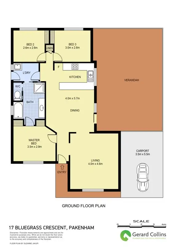Floorplan of Homely house listing, 17 Bluegrass Crescent, Pakenham VIC 3810