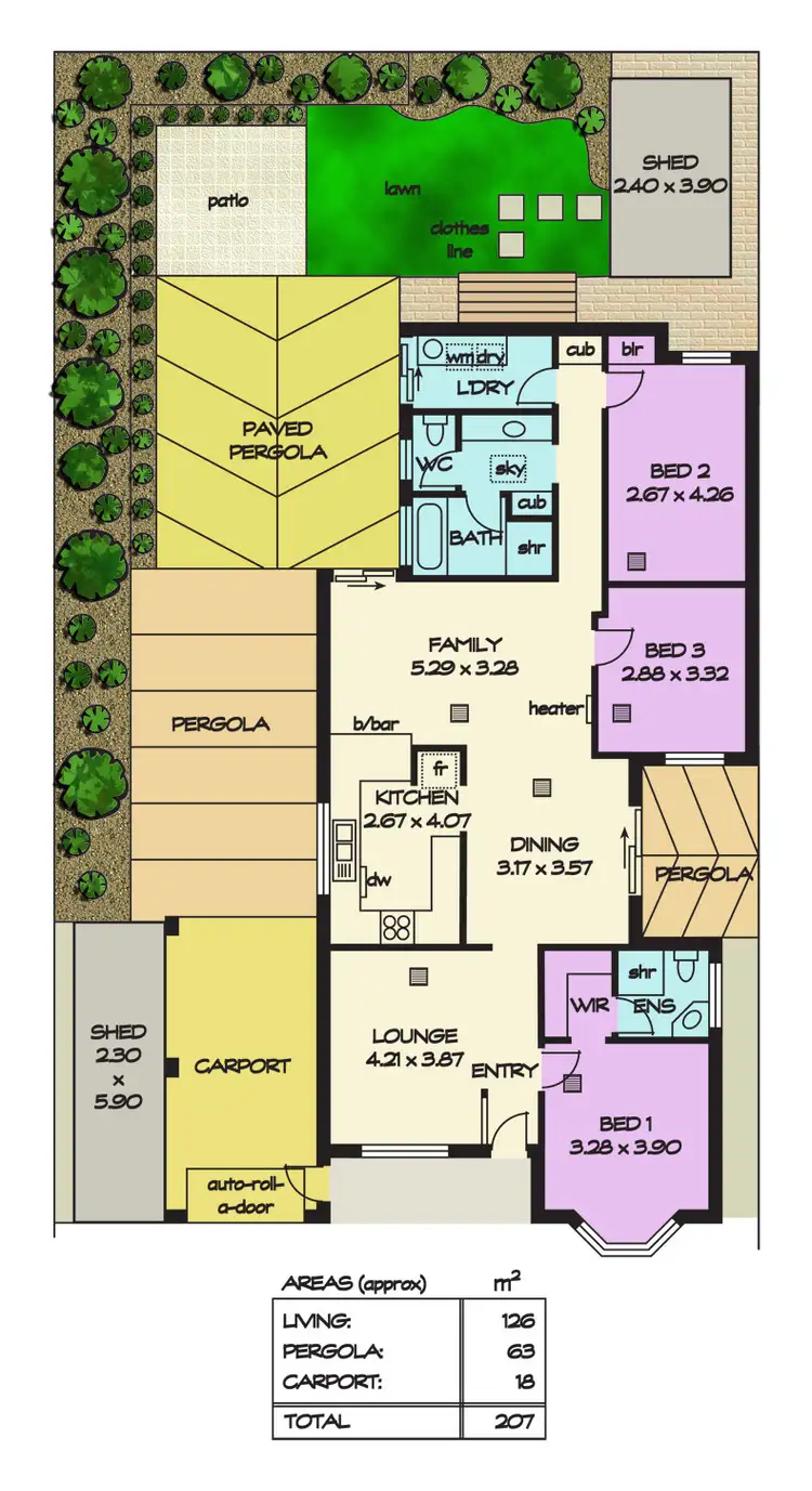 Floorplan of Homely house listing, 18 Castle Hill Place, Golden Grove SA 5125