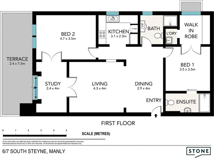 Floorplan of Homely apartment listing, 6/7 South Steyne, Manly NSW 2095