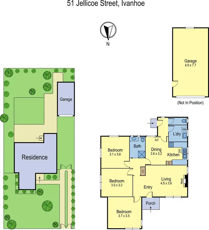 Floorplan of Homely house listing, 51 Jellicoe Street, Ivanhoe VIC 3079