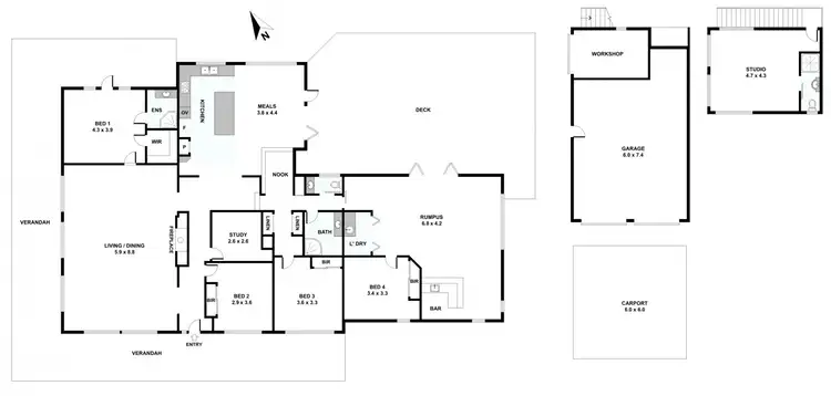 Floorplan of Homely rural property listing, 508 Chum Creek Road, Healesville VIC 3777