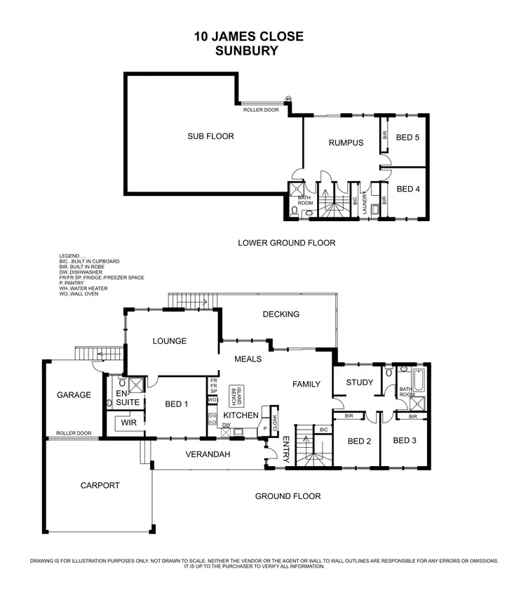 Floorplan of Homely house listing, 10 James Close, Sunbury VIC 3429