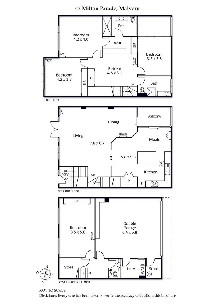 Floorplan of Homely house listing, 47 Milton Parade, Malvern VIC 3144