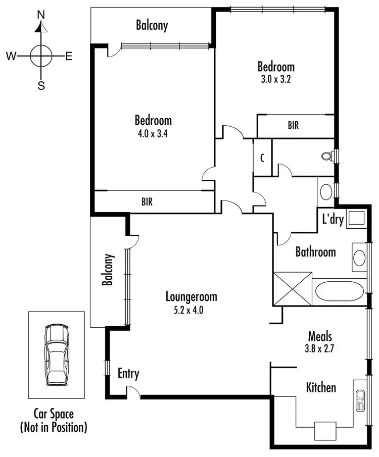Floorplan of Homely apartment listing, 3/18 Segtoune Street, Kew VIC 3101