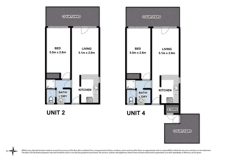 Floorplan of Homely unit listing, 2 & 4/63 Calder Street, Manifold Heights VIC 3218